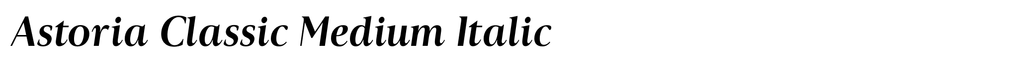 Astoria Classic Medium Italic image